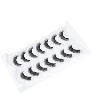 HeyAlice 5D Mink Cat Eye False Eyelashes 15mm - 7 Pairs Short Natural Look Extension - H07 Human Hair Style - Buy Online on GoSupps.com