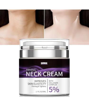Neck Firming Cream with 5% Collagen Complex Anti Aging Neck Cream for Tightening and Wrinkles for An Even Skin Tone and Neck Lift 50ml - Buy Online on GoSupps.com