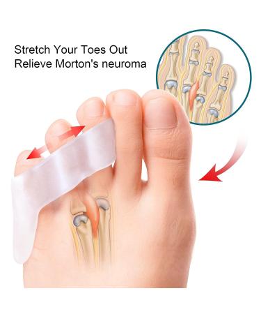 Soft Silicone Little Toe Separator - 8 Pairs | Breathable 3-Hole Overlapping Toe Protector for Scuff Protection - Buy Online on GoSupps.com