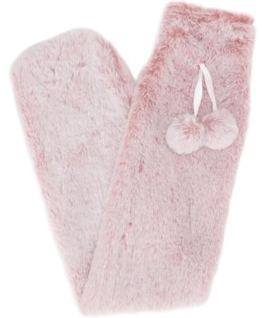 Chiciri's No-Leak Long Plush Hot Water Bag - Explosion-Protected & Stylish for Office (Pink & White) - International Shipping - Buy Online on GoSupps.com