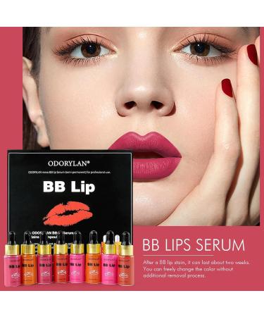 SemiPermanent Lip Gloss Set Painless BB Lips Serum Kit Natural Lip Color Long Lasting Lip Color Pigment Set for Fuller Moisturizing Lips Adawd - Buy Online on GoSupps.com