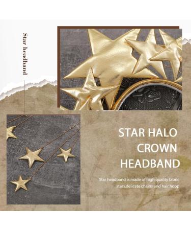 Fashband Stars Headband Gold Halo Crown Hair Band Glitter Tiara Headpiece Party Festival Costume Hair Accessories for Women and Girls - Buy Online on GoSupps.com