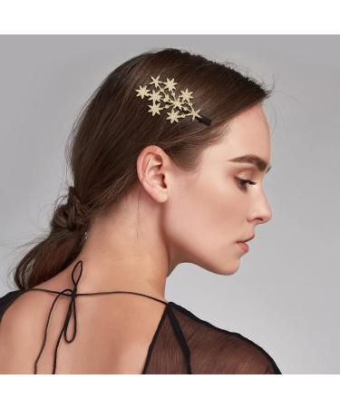 ANCIRS 4 Pack Rhinestone Star Hair Clips - Gold and Silver Sparkling Jewelry Barrettes for Women - Luxury Diamond Hair Accessories - Buy Online on GoSupps.com