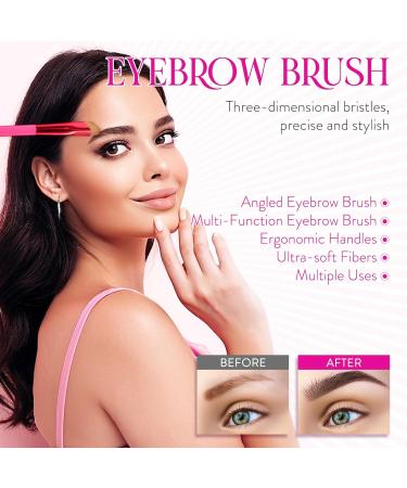 Eyebrow Care Kit Makeup Tools: Eyebrow Stamp Shaping Kit with Two Eyebrow Brush and Eyebrow Cream(Dark Brown) - Buy Online on GoSupps.com