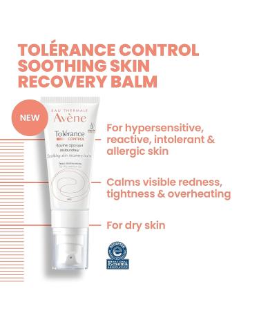 Eau Thermale Avene Tolerance Control Soothing Skin Recovery Balm 1.3 fl. oz. | New & Improved Hypersensitive Dry Skin Moisturizer | Non-Comedogenic Formula - Buy Online on GoSupps.com