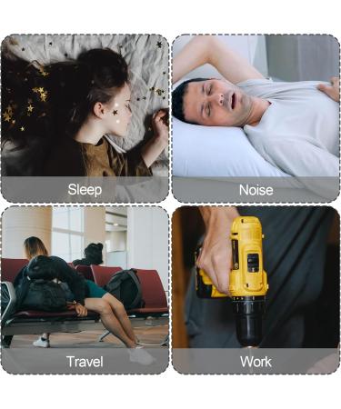 2 Pair Silicone Ear Plugs for Sleeping | Noise Canceling Waterproof & Reusable | Soft Earplugs for Swimming Work & Concerts - 2 Sizes - Buy Online on GoSupps.com