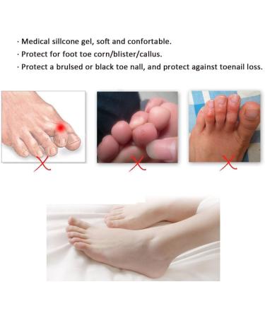 Toe Caps for Ultimate Finger Protection | Prevent Calluses Blisters & Irritation | Silicone Gel Foot Care - 4 Pieces by Pedimend - Buy Online on GoSupps.com
