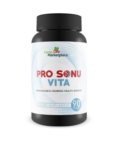 Pro Sonu Vita - Natural Ear Support Supplement - Promote Improved Auditory Function & Hearing with Vitamins Minerals Antioxidants & Herbal Extracts - Aid Inner Ear & Middle Ear Health