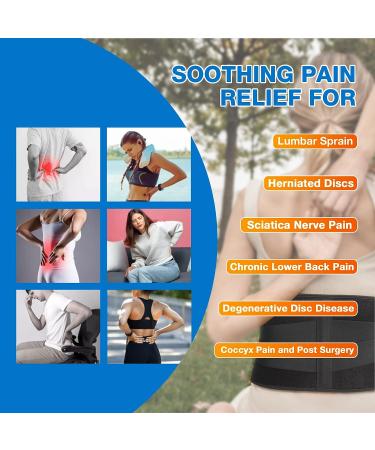 Gel Ice Pack for Back Pain Relief - ARRIS Back Ice Wrap with Support Belt for Lower Lumbar Injuries - Hot Cold Therapy Back Brace with Flexible Gel Pack - Buy Online on GoSupps.com