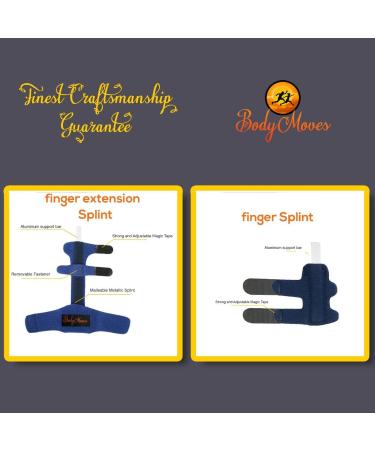 BodyMoves Finger Splint - Ideal for Trigger Finger, Mallet Finger, and Post-Operative Care (Midnight Black) - Buy Online on GoSupps.com