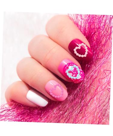 minkissy Stickers 1 Nail Art Accessories 3d fake nail heart charms nail art rhinestones Nail Design Kit heart nail stickers love nail decals nails gems Manicures Ornament abs bow tie Love - Buy Online on GoSupps.com