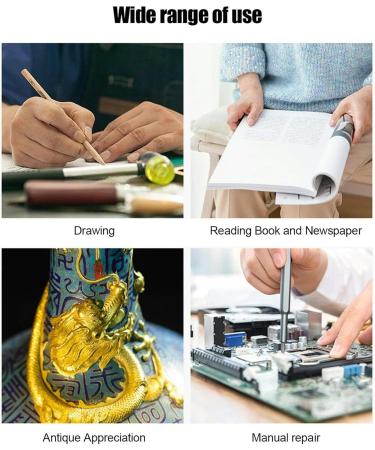 Portable 5X 10X Handheld Handheld Handheld Reading Magnifier for Reading LED for ES Repair Observation Full of Stars - Buy Online on GoSupps.com