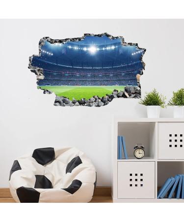 ANHUIB 3D Football Wall Stickers - Soccer Sport Decal for Boys Bedroom | Kids Room, Teens, Playroom Wall Decor - Colourful Design - Buy Online on GoSupps.com