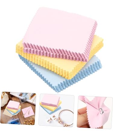 STOBOK 300 Pcs Jewelry & Lens Cleaning Cloths - Double-Sided Fleece Wipes for Electronics Glasses & Screens - 8x8 CM (5 Pcs - Buy Online on GoSupps.com