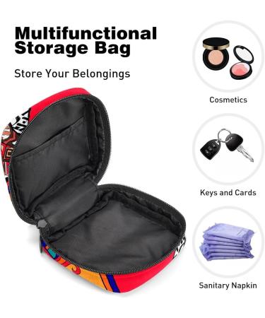 GIAPB Period Bag - African Art Tribal Woman Period Pouch & Makeup Storage Bag - Buy Online on GoSupps.com