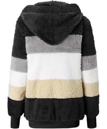 Hanxiulin Women's Oversize Plush Hoodie Jacket - Warm Fleece Winter Coat for Hiking & Outdoor Activities - Buy Online on GoSupps.com