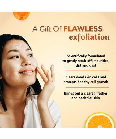 Apricot and Vitamin C Face Scrub | For Bright And Glowing Skin | Naturally Exfoliating | Removes Blackheads & Dead Skin Cells | Suitable to All Skin Types for Men and Women | 100gm - Buy Online on GoSupps.com