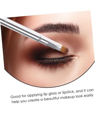 Angoily Double Ended Lipstick Brush Lip Double Ended Lipstick Brush for Women - Reusable & Portable Lipstick Applicator Eyeshadow Lip Brush Cosmetic Miss Beauty Products Artificial Fiber - Buy Online on GoSupps.com