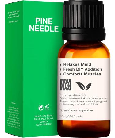 Kukka Pine Essential Oil for Diffuser - 100% Natural Pine Needle Oil for Candle Making - 10ml (Pack of 1) - Buy Online on GoSupps.com