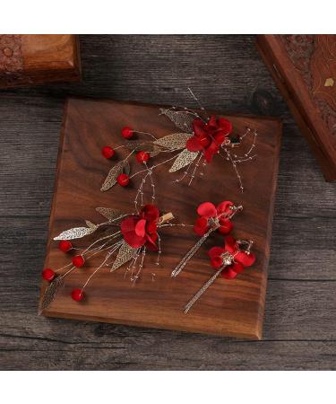 Chinese Wedding Bride Hair Accessory Hanfu Hair Hair Chopsticks Chinese Hair Sticks Chinese Traditional Style Hair Clip Headdress Festive Wedding Hair Accessories - Buy Online on GoSupps.com