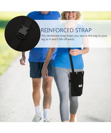 Healeved Urine Bag Cover - Adjustable Strap Catheter Leg Bag Holder for Men and Women - Black - Buy Online on GoSupps.com