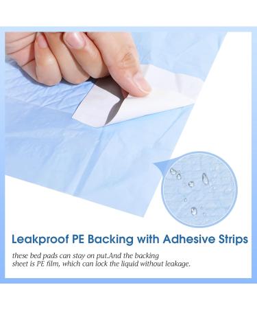 Bearals 36x36 Inch Disposable Bed Pads with Adhesive Strips - Pack of 30 | Ultra Soft Underpads for Incontinence - Buy Online on GoSupps.com