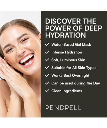 AQUAGLOW Hydrate Mask - Water-Based Gel Face Mask for All Skin Types | Hyaluronic Acid Copper Peptides & Vitamin E | 50ml - Buy Online on GoSupps.com