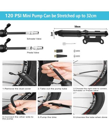 AaiLucky Bicycle Saddle Bag with LED Tail Light, Repair Kit, Pump, Multitool, Tyre Lever | Large Waterproof Bag for Road, MTB, BMX Bikes - Buy Online on GoSupps.com