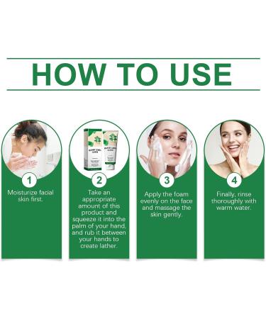 Mugwort Calming Face Cleanser Mugwort Face Wash Women & Men Calming Facial Cleanser Hydrating Cleanser Mugwort Cleanser for Sensitive Skin Gentle Cleanser Daily Soothing Moisturizing - Buy Online on GoSupps.com
