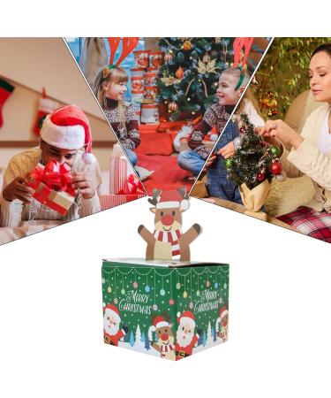 Christmas Cash Holder | Paper Christmas Money Box for Kids - Holiday Candy Holder Package Box with 30 Storage Bags Green - Buy Online on GoSupps.com