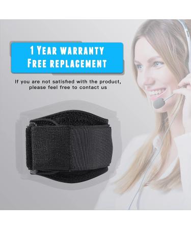 MOONSMILE Tennis Elbow Brace - Neoprene Support Strap with Compression Pad for Tendonitis, Golfers Elbow, Forearm Pain Relief - Men and Women (Black) - Buy Online on GoSupps.com
