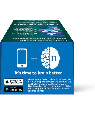 NEURIVA Brain + Eye Supplement with Lutein, Vitamins A C E, Zinc | Memory, Focus & Eye Health | 30 ct Capsules - Buy Online on GoSupps.com