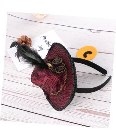 FRCOLOR Punk Hat Headband gothic headband mini top hat headband vintage headband punk apparel Steampunk Top Hat Headband - Buy Online on GoSupps.com