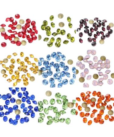 144p ss6 2mm Point foiled Back czech Crystal Rhinestone diamante faceted Glass stone Nail Art sparkling Gem beads jewelry design