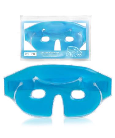ICEHOF Eye Cooling Mask - Gel Eye Mask for Migraine Relief - Comfortable Upper Material with Storage Bag - Effective Forehead to Cheek Cooling Glasses - Buy Online on GoSupps.com