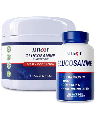 ALFLEXIL Glucosamine Bundle Capsules + Topical Cream