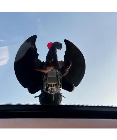 JFSSSYMYF Small Car Accessories - Movable Wings Plush Dolls for Cars Helmets & Motorcycles (Black 13.7in/35cm) - Buy Online on GoSupps.com