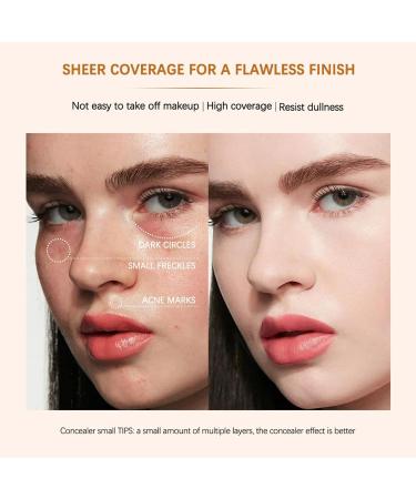  Rosixehird Full Coverage Liquid Foundation - Full Coverage Liquid Foundation - Long-Lasting Oil-Controlling Makeup Cream - Cosmetics for Women and Girls - Rosixehird Spots - Buy Online on GoSupps.com