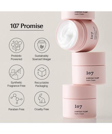 107 Everyday Plump Hydro Cream - Lightweight Probiotic Face Cream for Hydration Plumping & Nourishment - 50 ml | Best for Dry & Combo Skin - Buy Online on GoSupps.com
