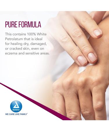 Dynarex White Petrolatum  Petroleum Jelly for Dry  Damaged or Cracked Skin  Soothing White Petroleum Jelly for Minor Skin Irritations  15 oz. (425g) Jar  1 Petroleum Jelly Jar - Buy Online on GoSupps.com