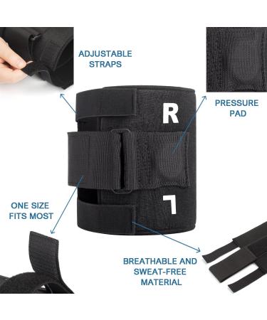 PURDU Sciatica Pain Relief Brace - As Seen on TV - Knee Brace for Men and Women - Lower Back Pain Relief - Black, 1 Pack - Buy Online on GoSupps.com