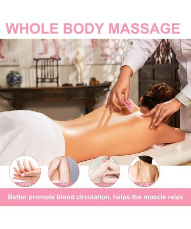 Gua Sha Tool for Face Eyes and Whole Body Massage  Natural Jade Stone Natural Jade Stone Gua Sha Board for SPA Acupuncture Therapy Trigger Point Treatment (Pink) Pink Gua Sha - Buy Online on GoSupps.com