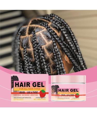 Curly Hair Gel Hair Braiding Gel Edge Control Braid Styling Gel for Curly Frizzy Kinky and Flyaway Hair Extra Hold For Braiding Twisting Smooth Edges (100g 1PC) - Buy Online on GoSupps.com