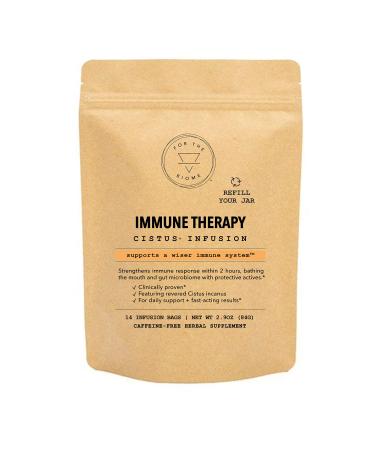 For The Biome Immune Therapy | Clinically Proven Immune Support | Organic Cistus Herbal Formula | Improves Your Immune System in 2 hrs. | Refill Pouch 14 Count (Pack of 1)