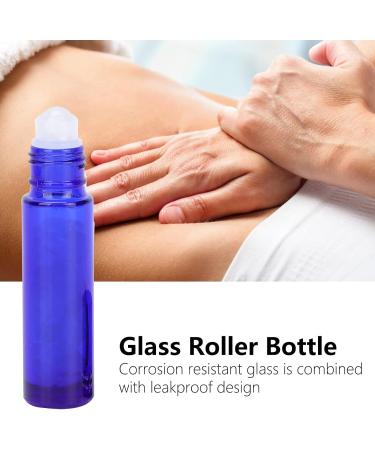 Filfeel 10ml Roller Bottles for Essential Oils | Blue Glass DIY Bottles with Roller Ball - Outlet-Safe and Refillable - Buy Online on GoSupps.com