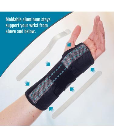 Bioskincare Carpal Tunnel Wrist Brace - Adjustable Support for Arthritis, Tendonitis, Sprains - Night Sleep Splint for Men and Women - 6-inch M-L (Right) - Buy Online on GoSupps.com