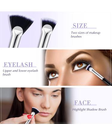6 Pcs Fan Mascara Brush Set with Wooden Handle - Eyelash Makeup Tool for Women and Girls - Buy Online on GoSupps.com