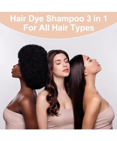 Blonde Brown Hair Dye Shampoo for Men & Women | 3 in 1 Hair Color Shampoo for Home Use - 16.9 Fl Oz - Buy Online on GoSupps.com