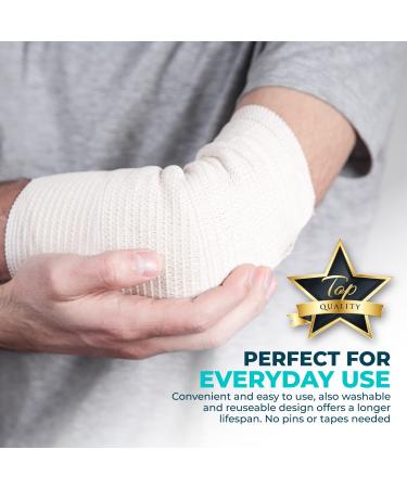 Premium Elastic Tubular Medical Bandage Size E Stockinette 3.4 inches x 33 Feet Plus Medical Scissors Size E (3.4 x 33') - Buy Online on GoSupps.com