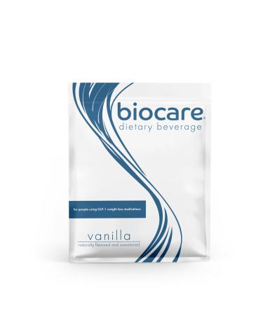 Biocare Nutritional Beverage for GLP-1 Users Dietary Powder Drink Provides 30g Essential Protein 26 Vitamins/Minerals Helps Ease Nausea Bloating Constipation Vanilla